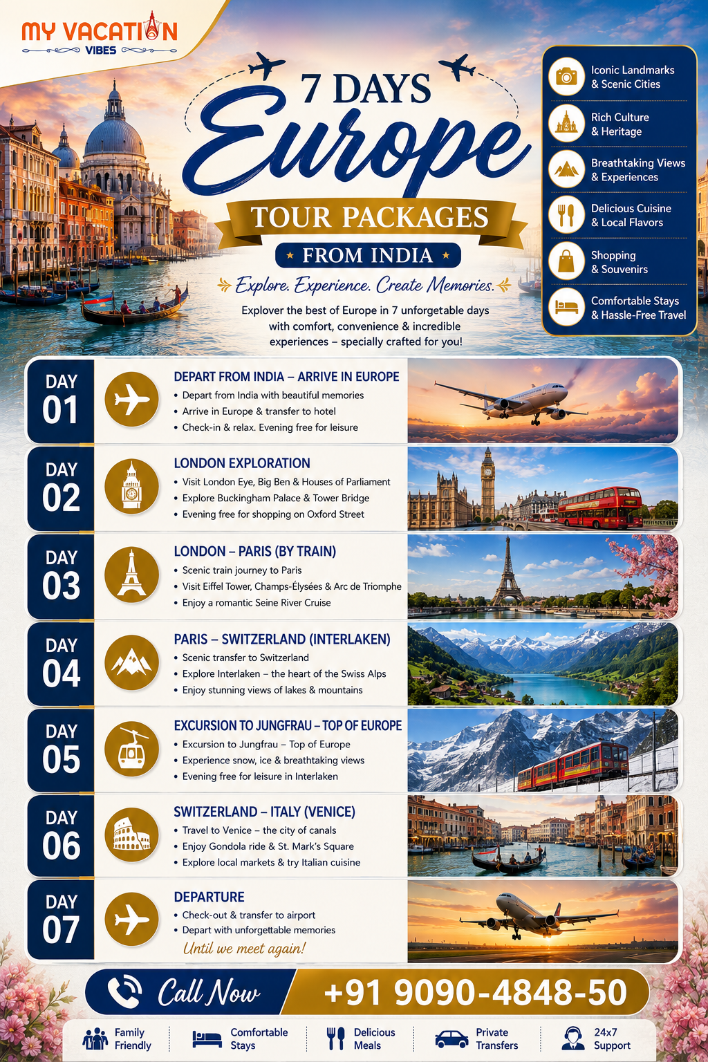 7 Days Europe Tour Packages from India (2)